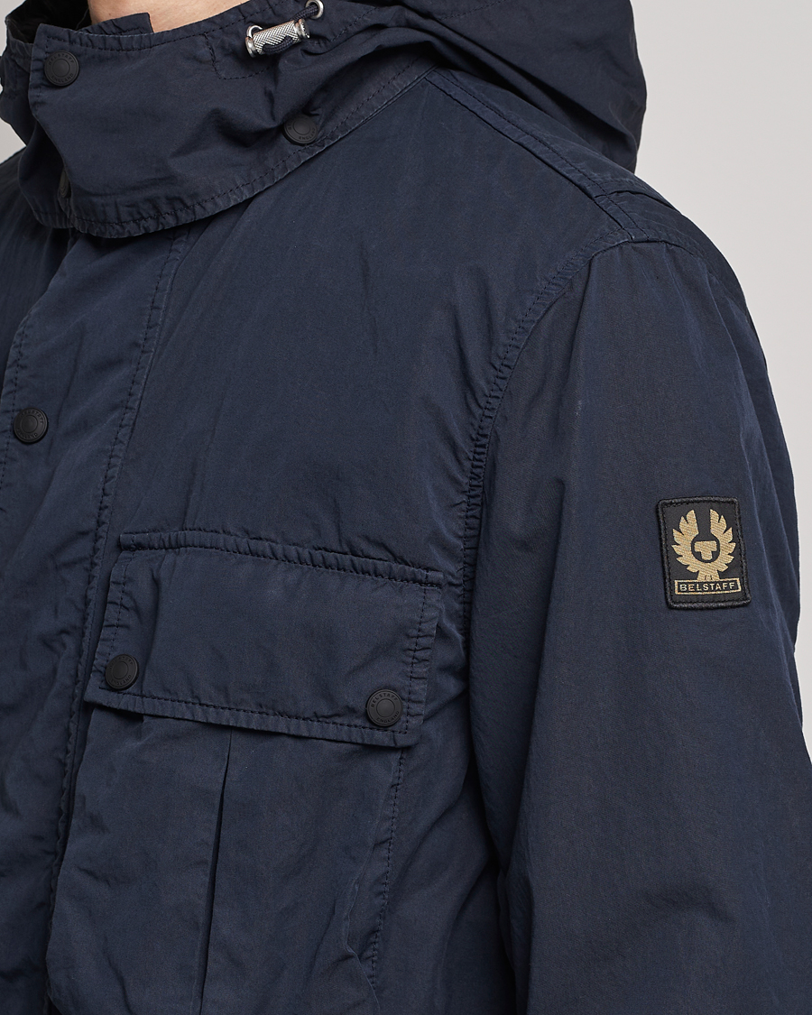 Uomini | Giacche | Belstaff | Deploy Cotton/Nylon Field Jacket Dark Ink/Black