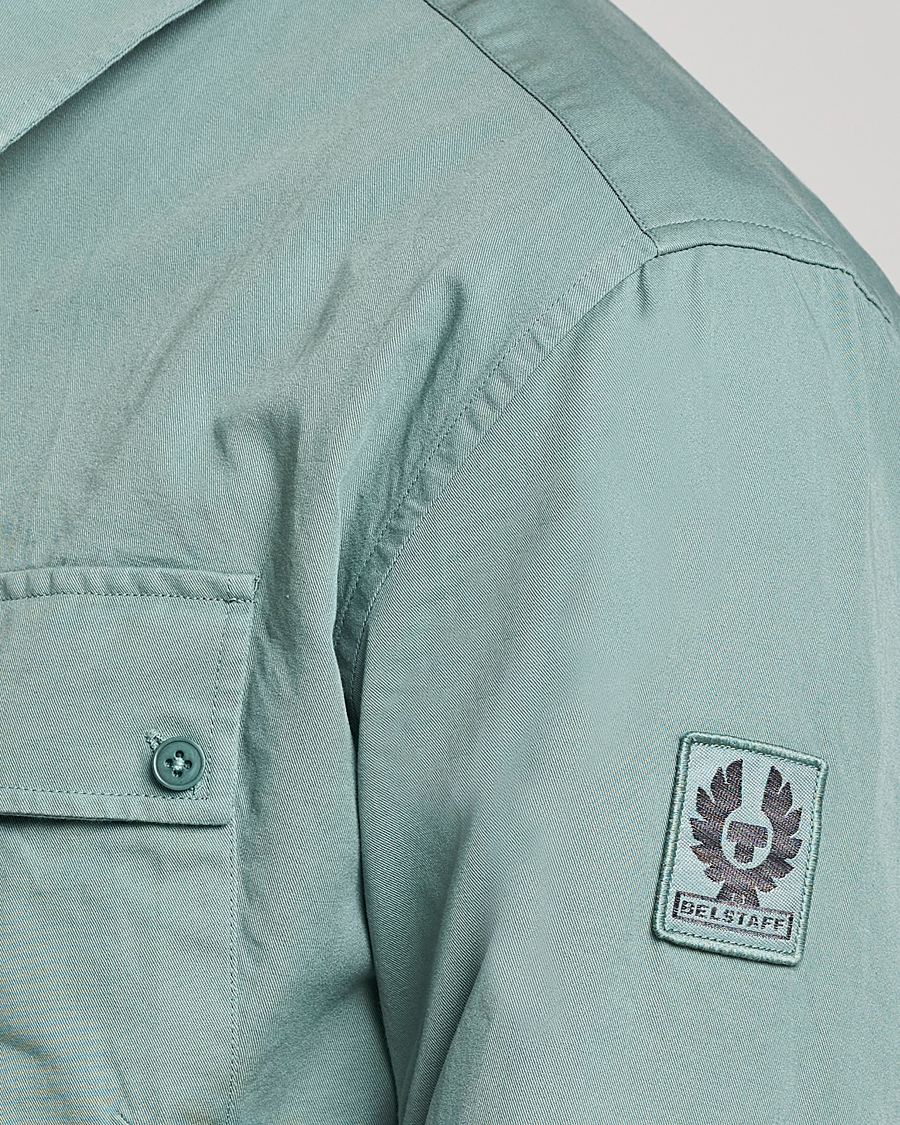 Uomini | Camicie | Belstaff | Pitch Cotton Pocket Shirt Steel Green