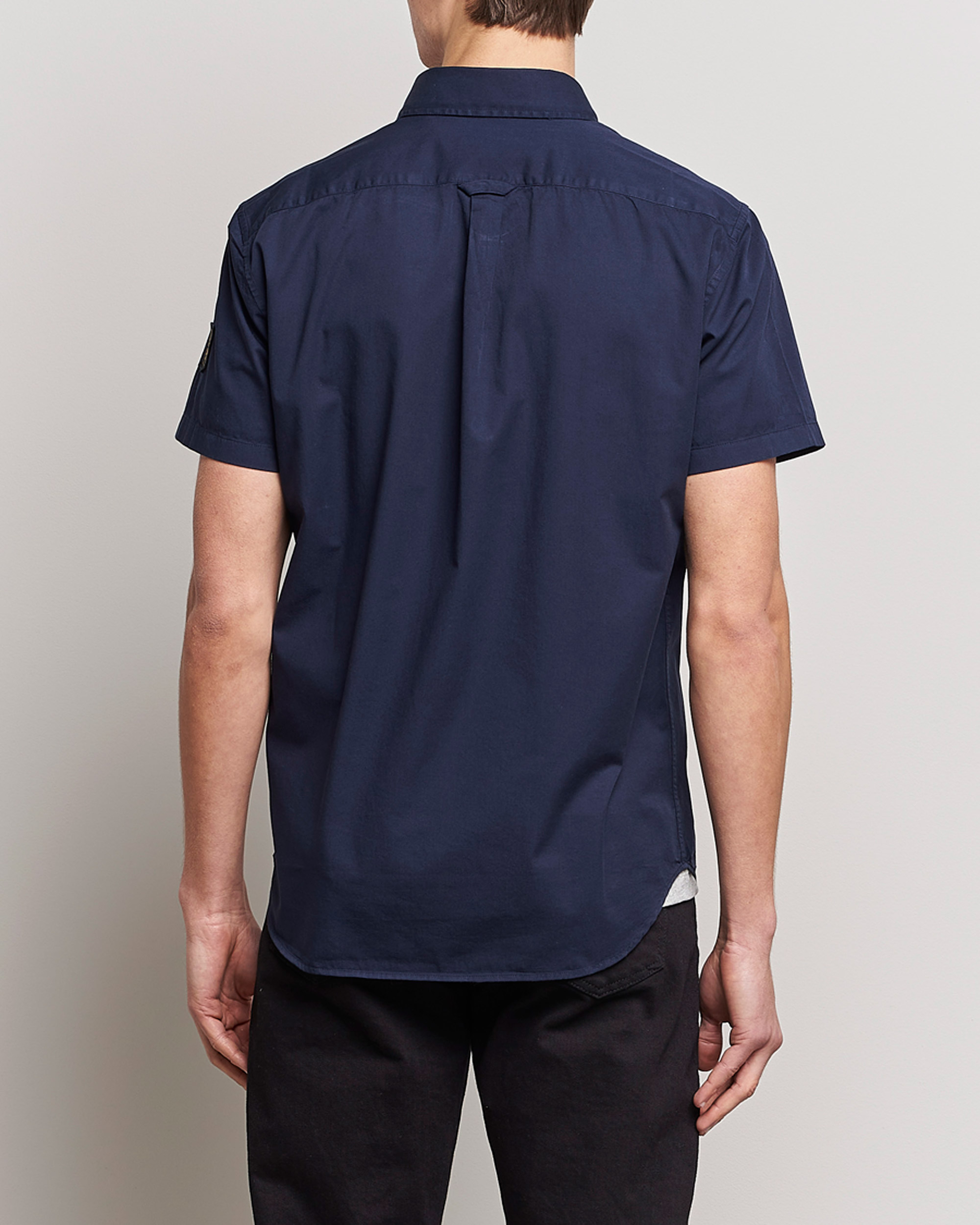 Uomini | Camicie | Belstaff | Short Sleeve Pitch Shirt Neep Navy