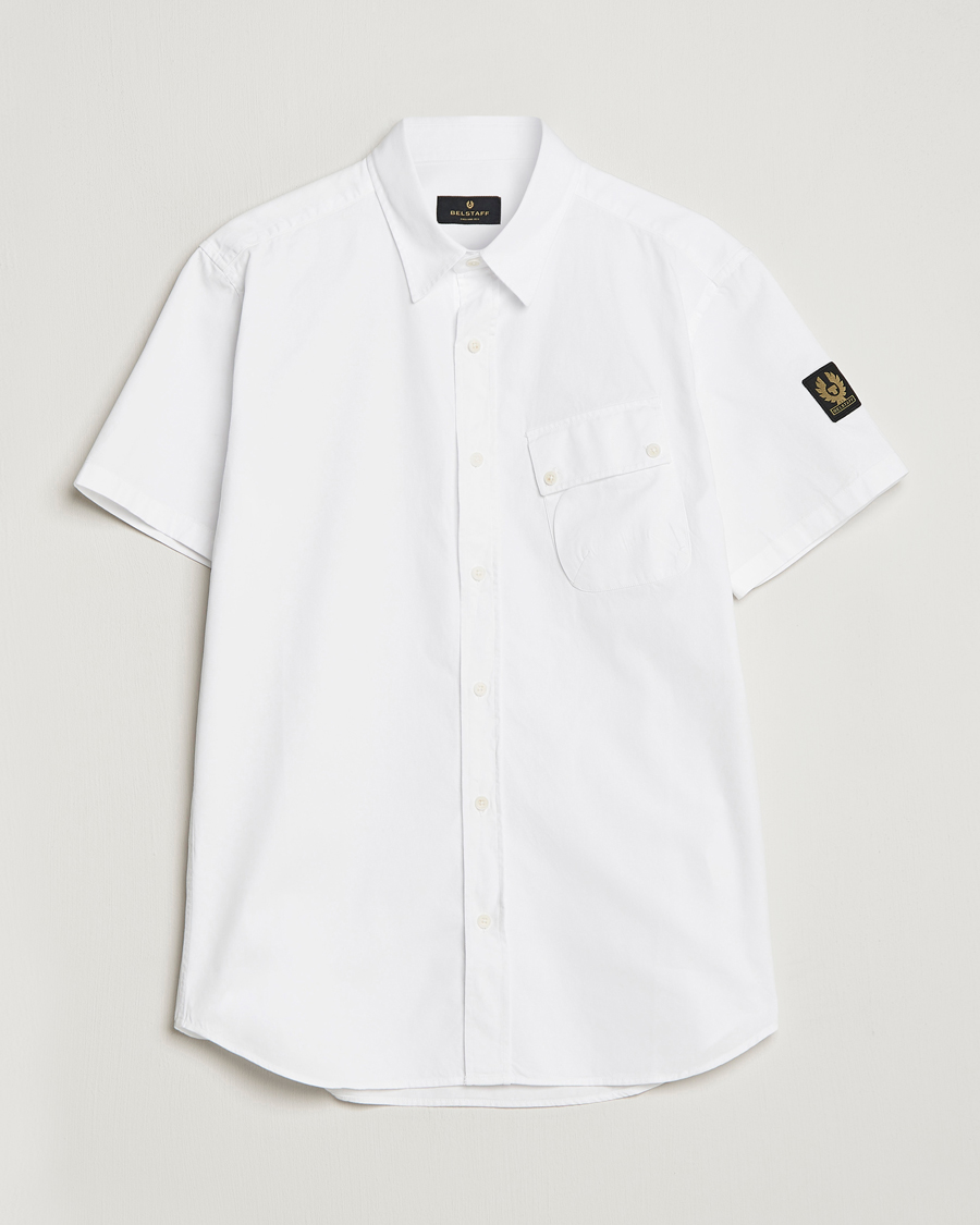 Uomini | Camicie | Belstaff | Short Sleeve Pitch Shirt White