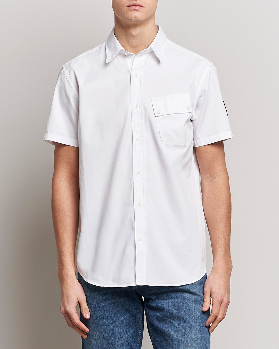Uomini | Camicie | Belstaff | Short Sleeve Pitch Shirt White