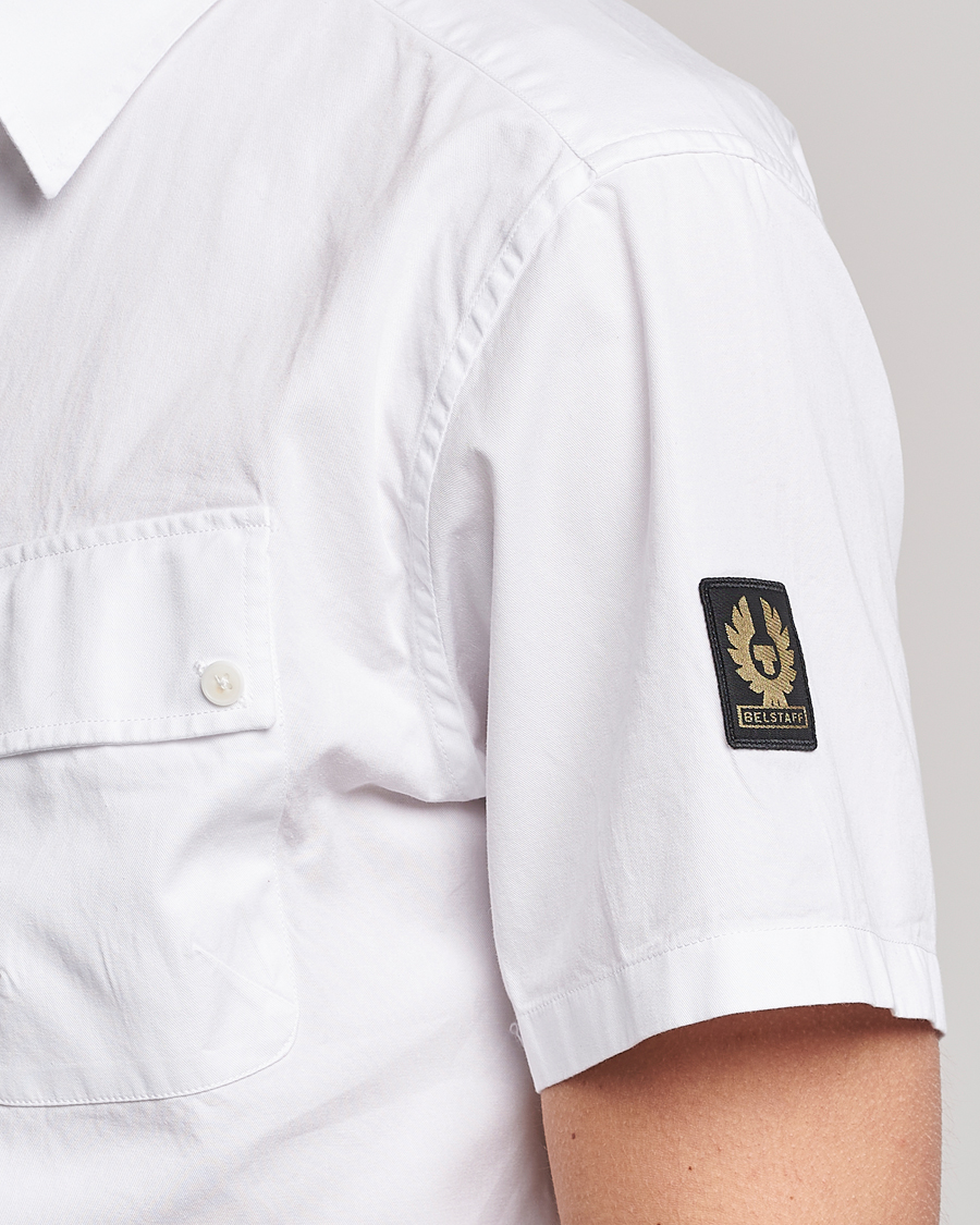 Uomini | Camicie | Belstaff | Short Sleeve Pitch Shirt White