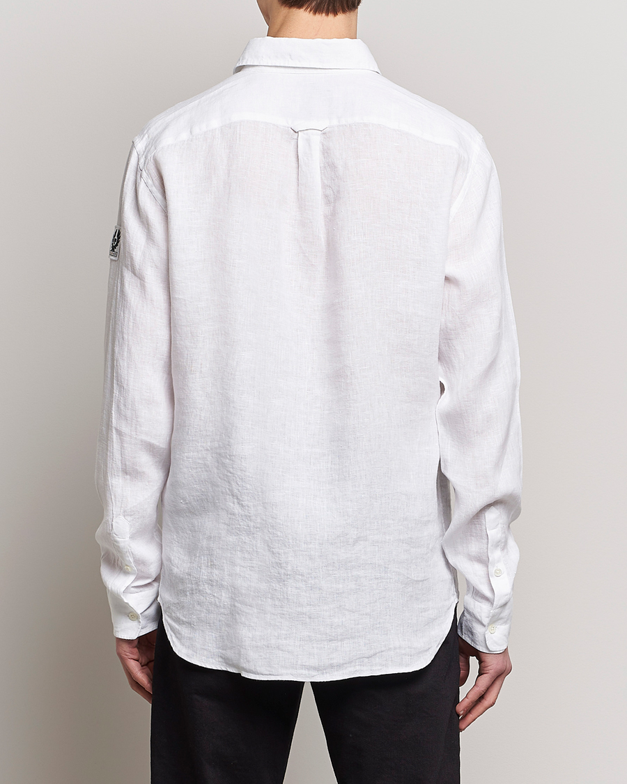 Uomini | Camicie | Belstaff | Pitch Linen Pocket Shirt White