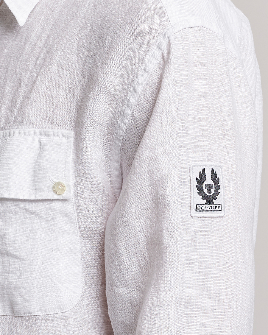 Uomini | Camicie | Belstaff | Pitch Linen Pocket Shirt White