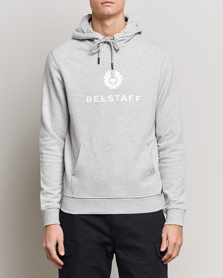 Uomini | Maglieria | Belstaff | Signature Hoodie Old Silver Heather