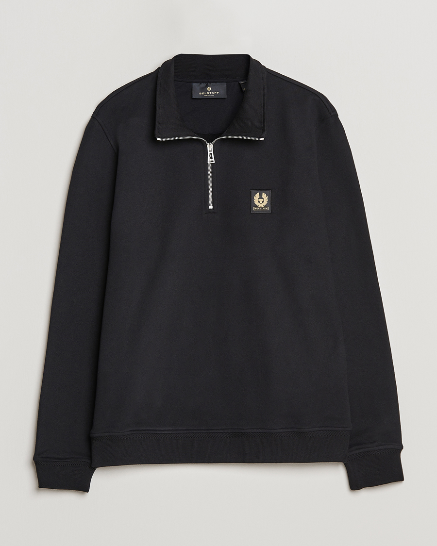 Uomini | Maglieria | Belstaff | Signature Half Zip Sweatshirt Black