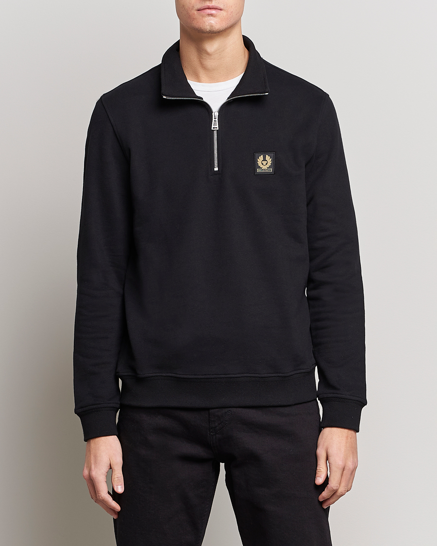 Uomini | Maglieria | Belstaff | Signature Half Zip Sweatshirt Black