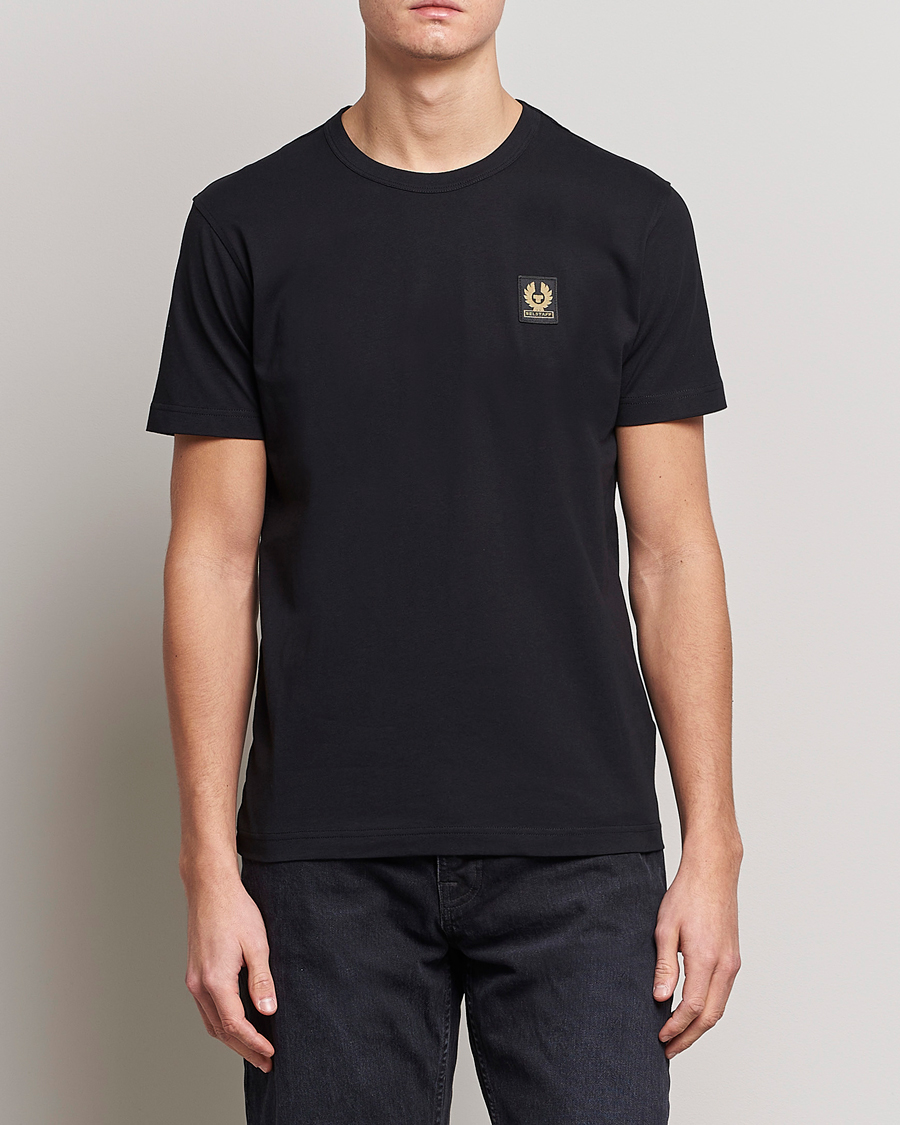 Uomini | T-shirt | Belstaff | Cotton Logo T-Shirt BLACK