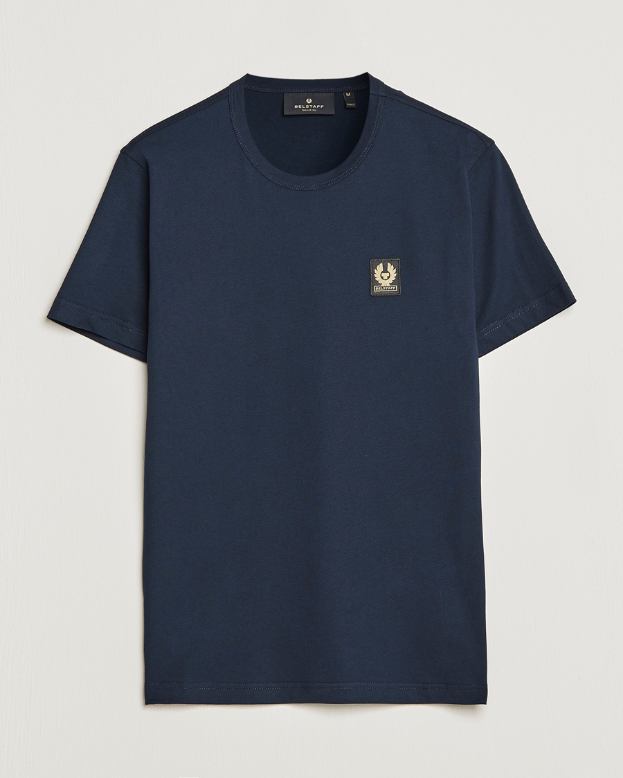 Uomini | T-shirt | Belstaff | Cotton Logo T-Shirt Dark Ink