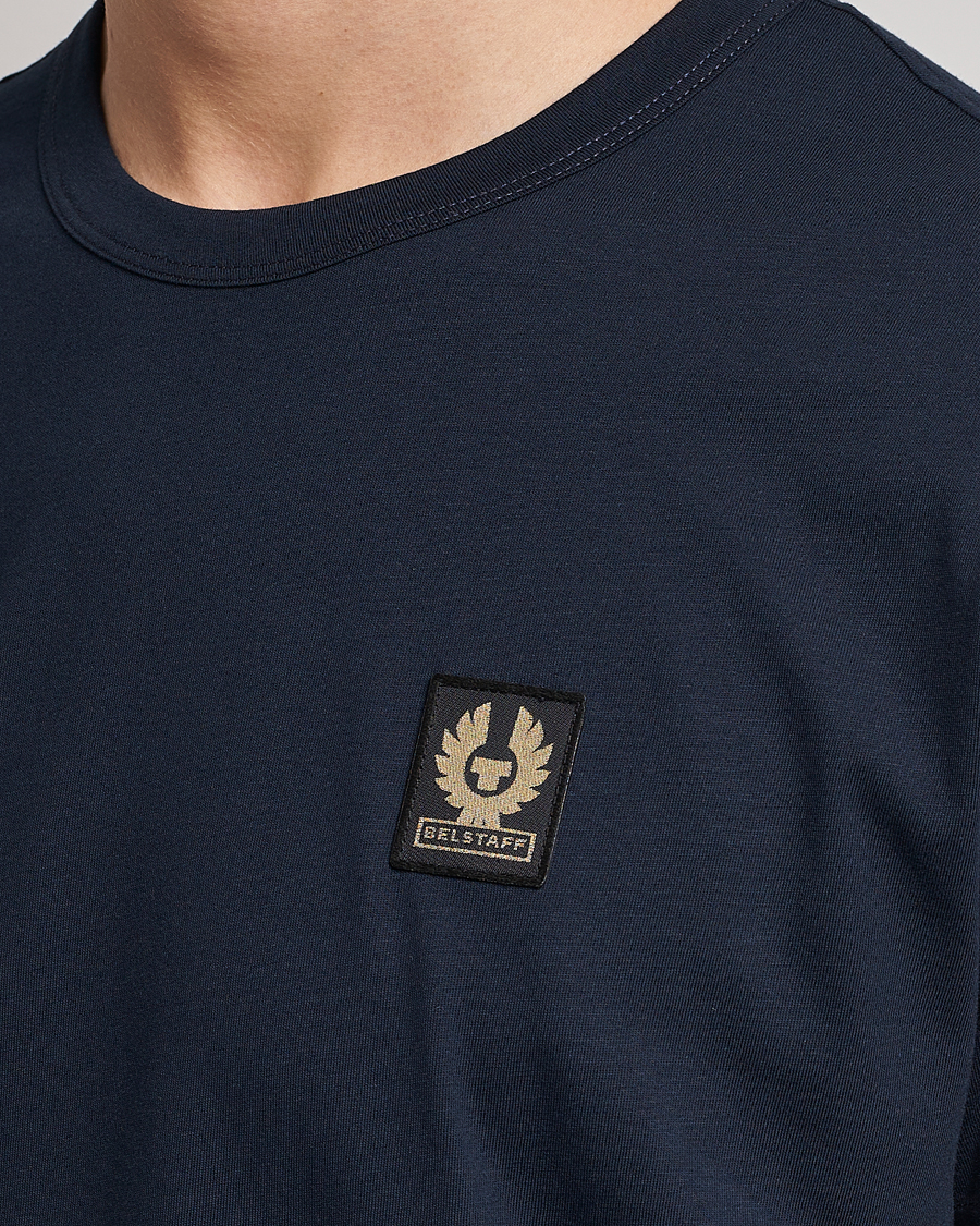 Uomini | T-shirt | Belstaff | Cotton Logo T-Shirt Dark Ink