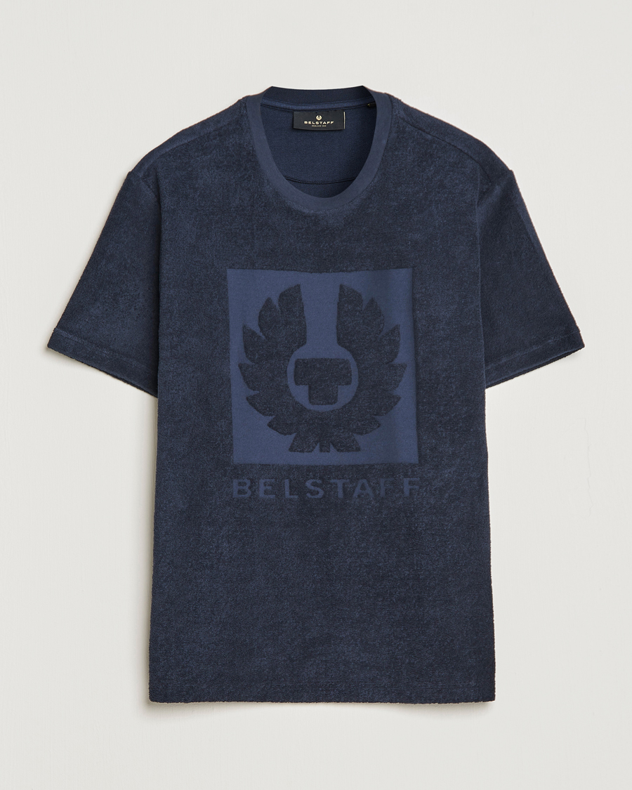 Uomini | T-shirt | Belstaff | Turret Terry Logo T-Shirt Dark Ink