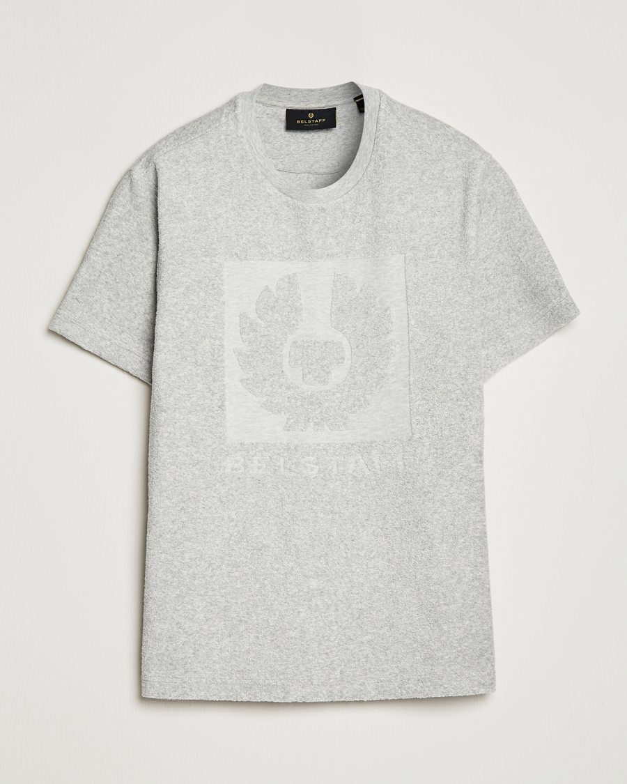 Uomini | T-shirt | Belstaff | Turret Terry Logo T-Shirt Old Silver Heather