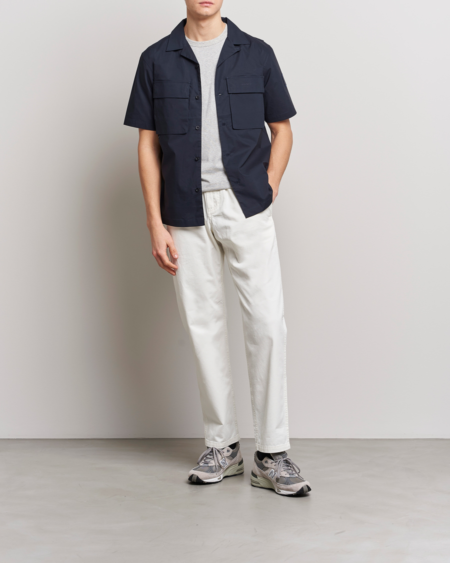Uomini | Camicie | Belstaff | Rove Short Sleeve Shirt Dark ink