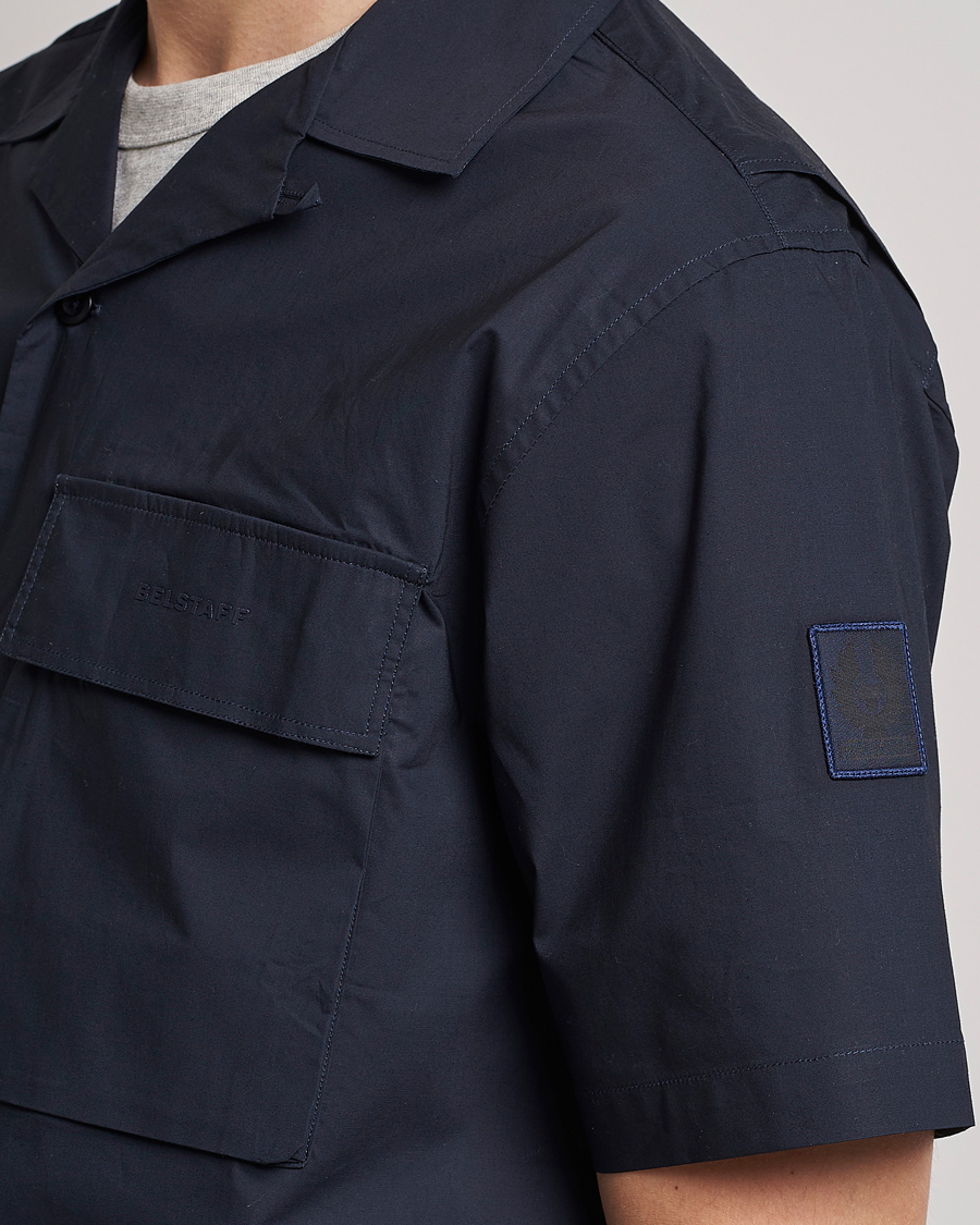 Uomini | Camicie | Belstaff | Rove Short Sleeve Shirt Dark ink