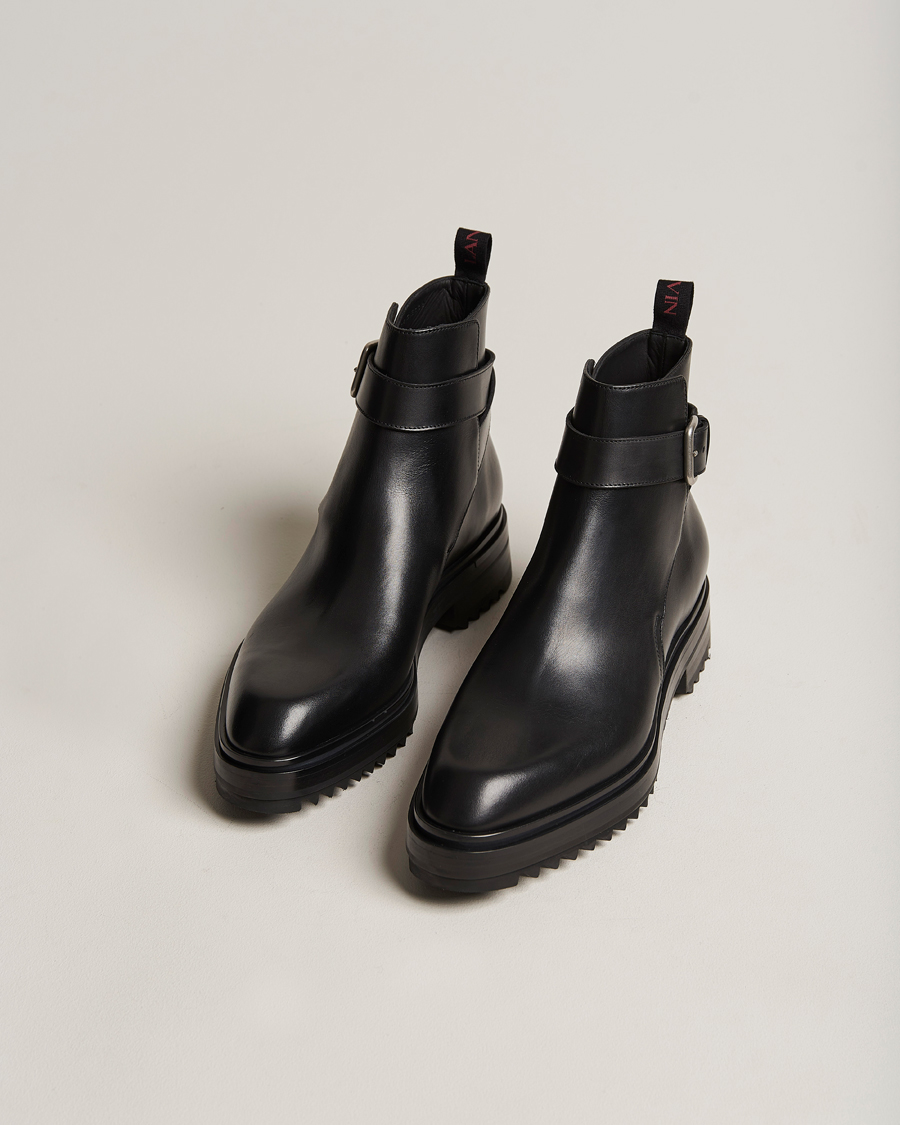 Uomini | Lanvin Ankle Boots Black Calf | Lanvin | Ankle Boots Black Calf