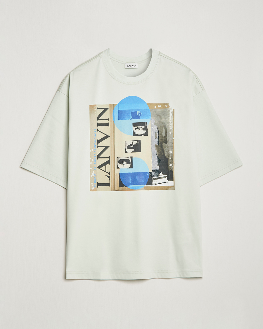Uomini | T-shirt | Lanvin | Graphic Print T-Shirt Sage