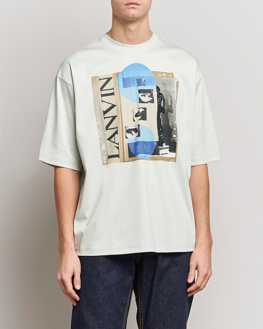Uomini | T-shirt | Lanvin | Graphic Print T-Shirt Sage