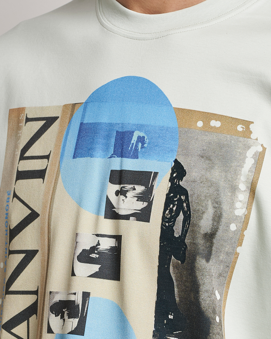 Uomini | T-shirt | Lanvin | Graphic Print T-Shirt Sage