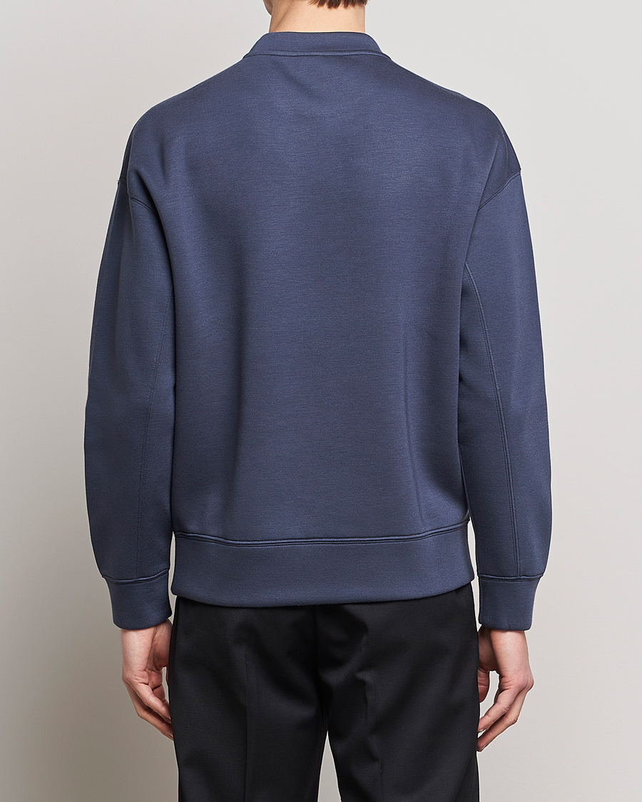 Uomini | Maglieria | Emporio Armani | Modal Sweat Crew Neck Blue Grey