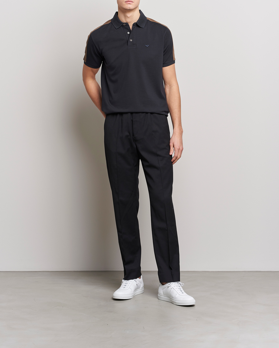 Uomini | Polo | Emporio Armani | Mercerized Cotton Polo Grey