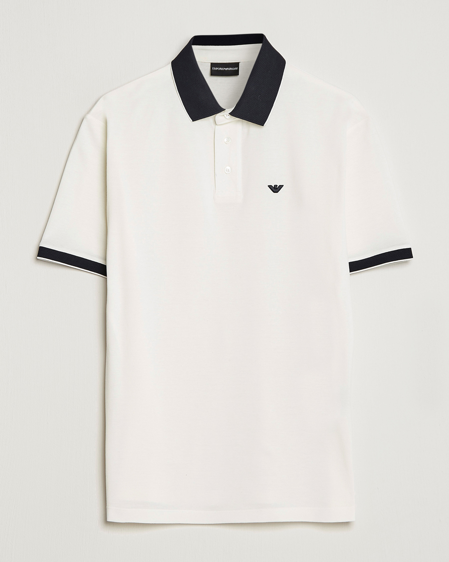 Uomini | Polo | Emporio Armani | Contrast Polo White