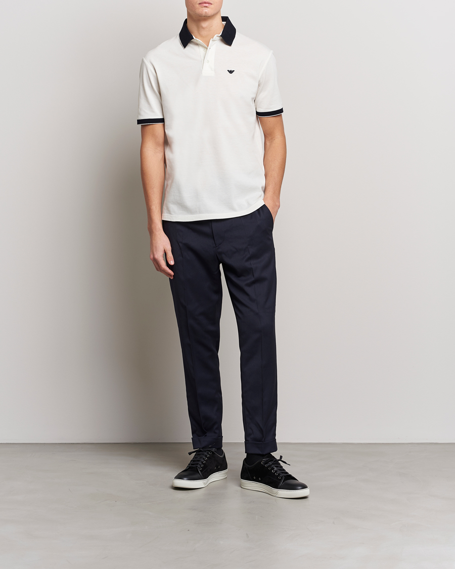 Uomini | Polo | Emporio Armani | Contrast Polo White
