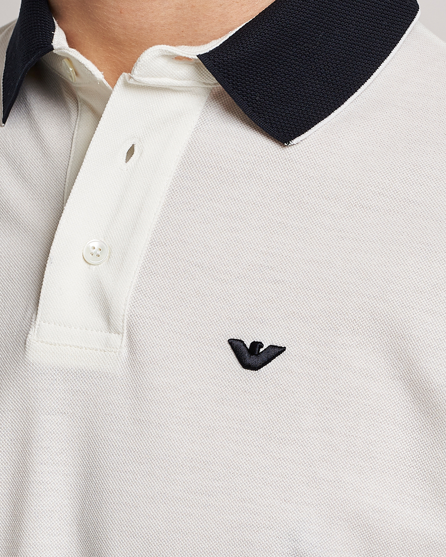 Uomini | Polo | Emporio Armani | Contrast Polo White