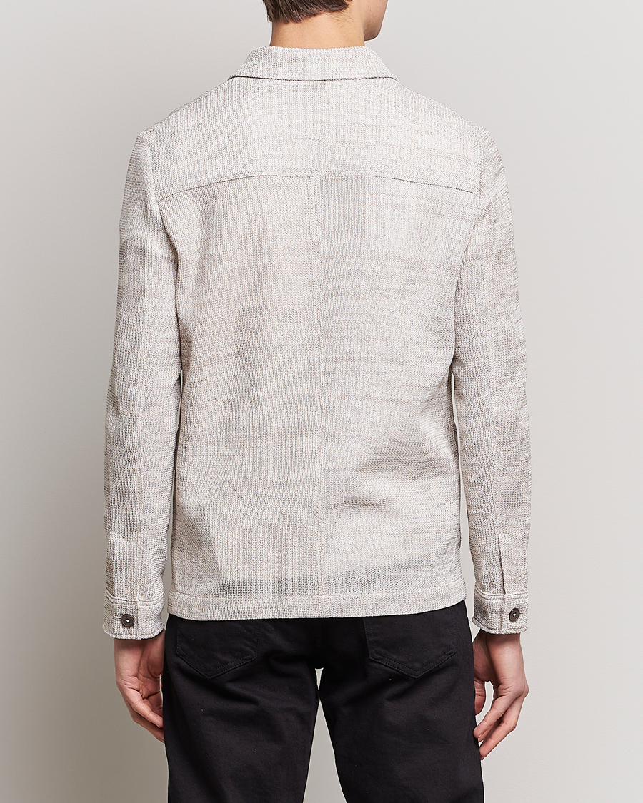 Uomini | Blazers | Emporio Armani | Cotton Knitted Jacket Sand