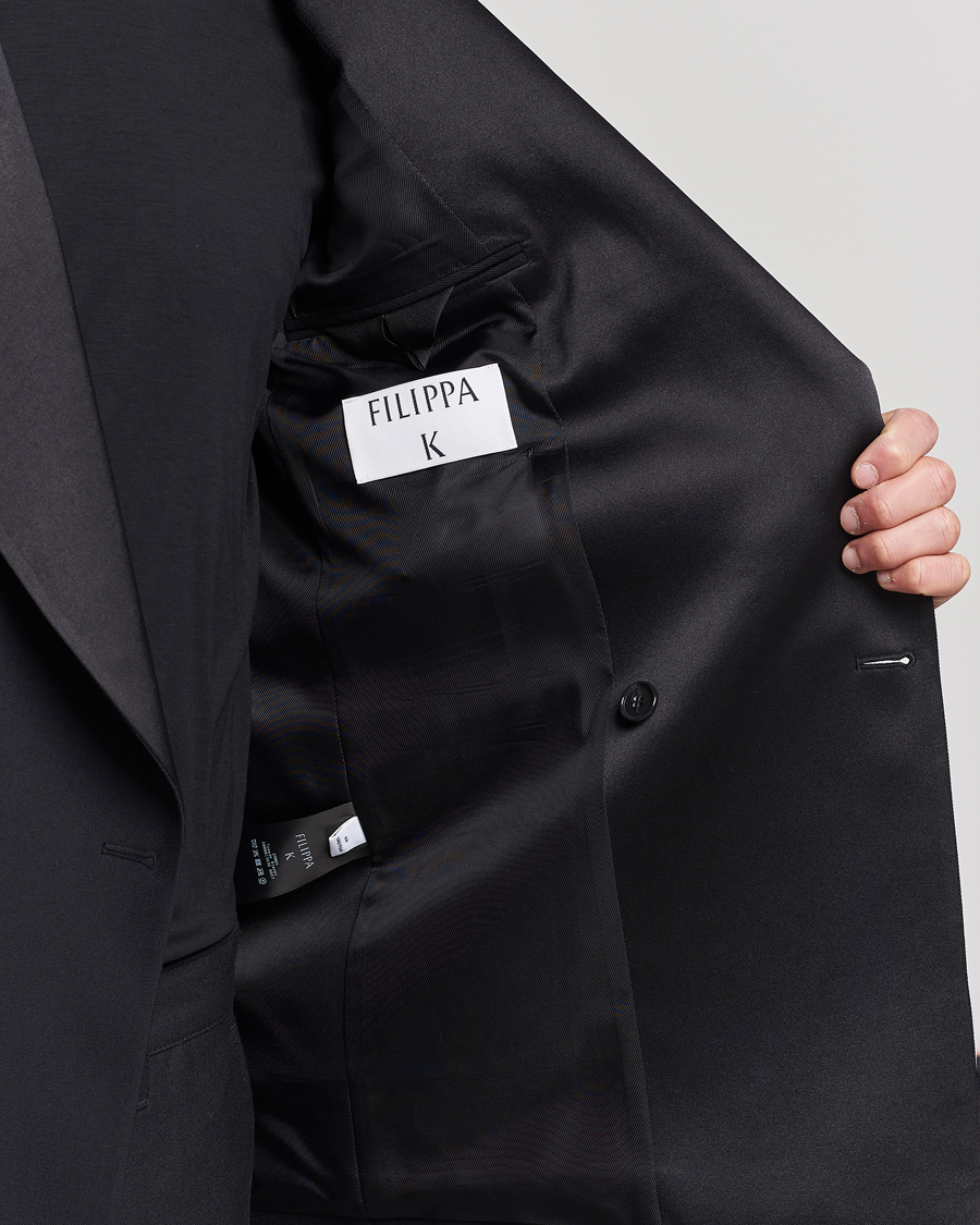 Uomini | Blazers | Filippa K | Tuxedo Blazer Black