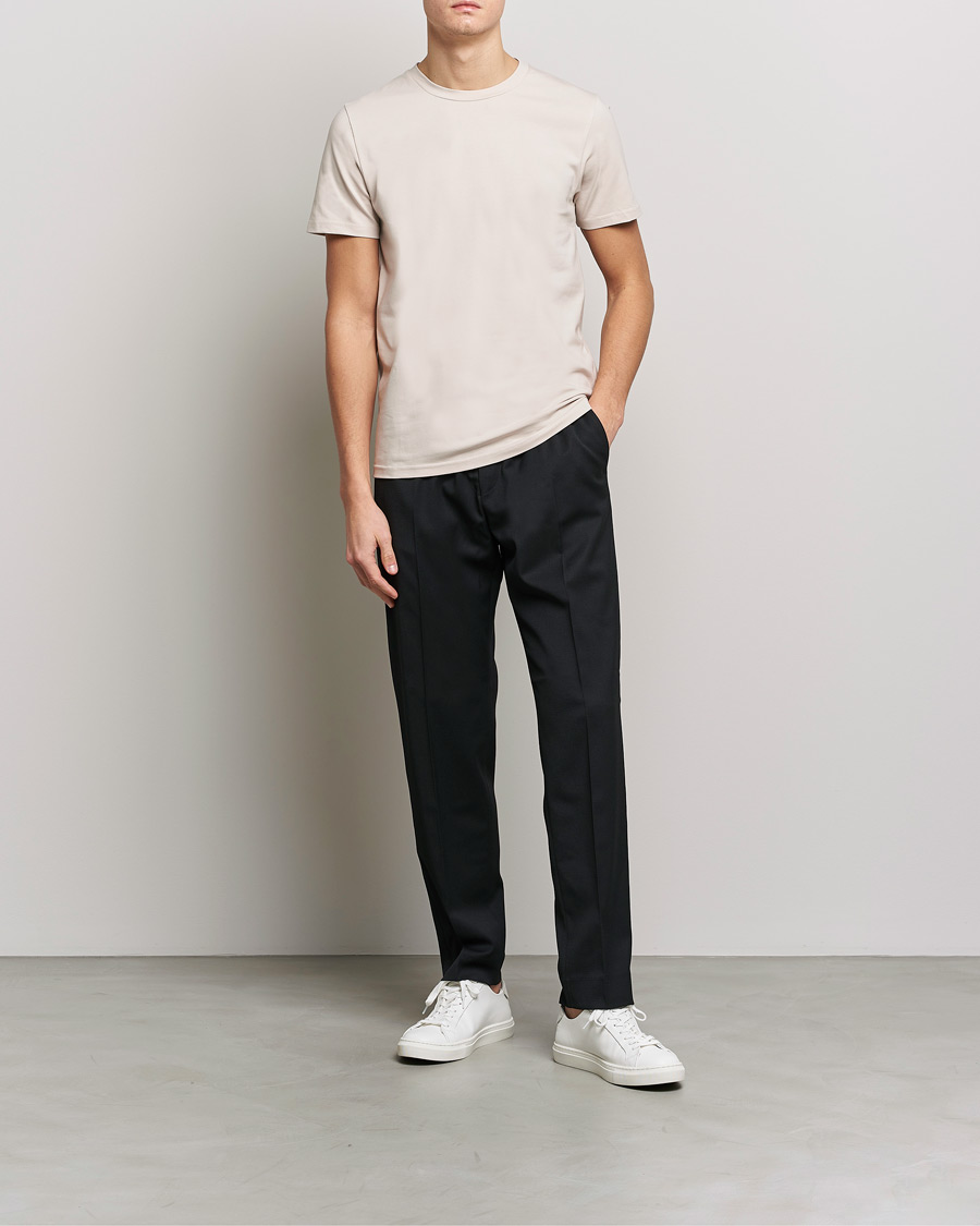 Uomini | T-shirt | Filippa K | Stretch Cotton Tee Sand