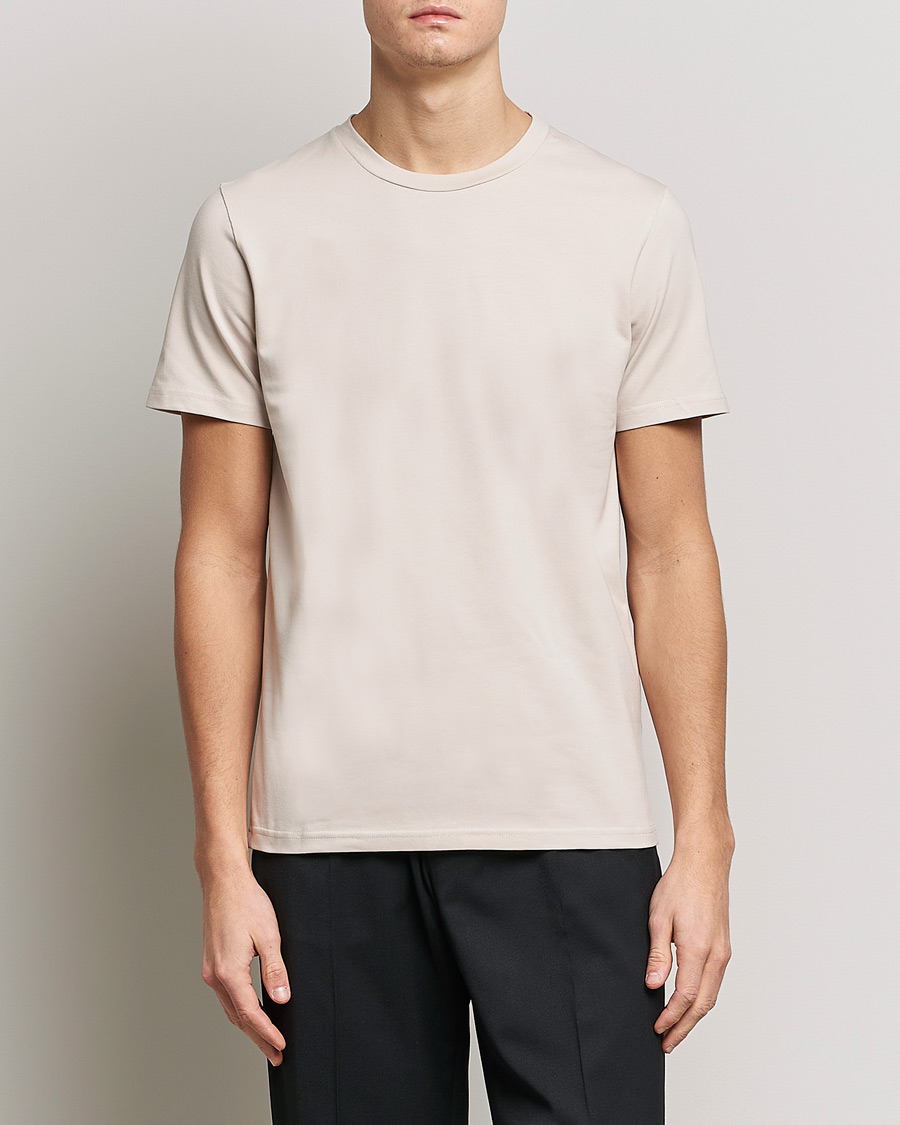 Uomini | T-shirt | Filippa K | Stretch Cotton Tee Sand