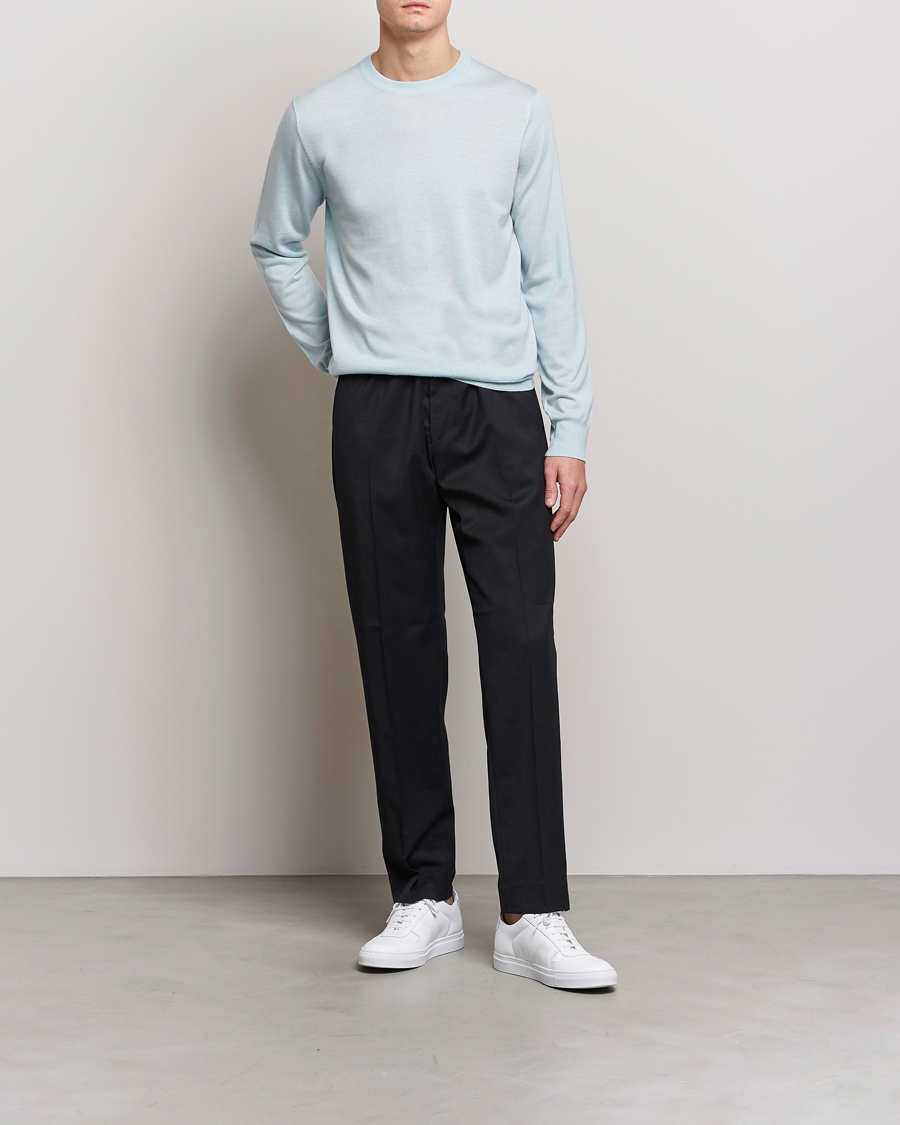 Uomini | Maglieria | Filippa K | Merino Sweater Aqua