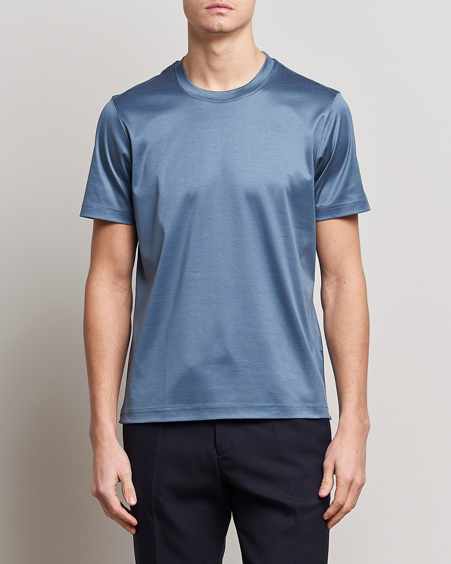 Uomini | T-shirt | Eton | Filo Di Scozia T-Shirt Gray