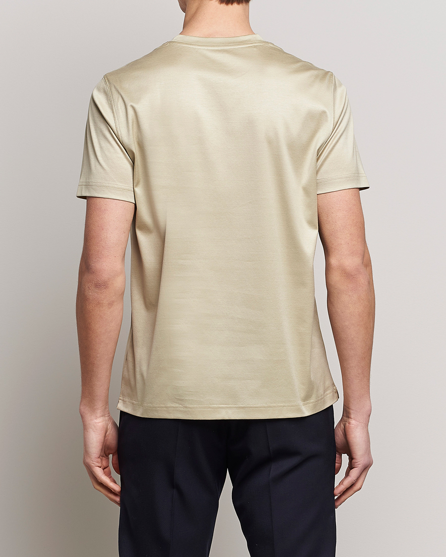 Uomini | T-shirt | Eton | Filo Di Scozia T-Shirt Light Brown