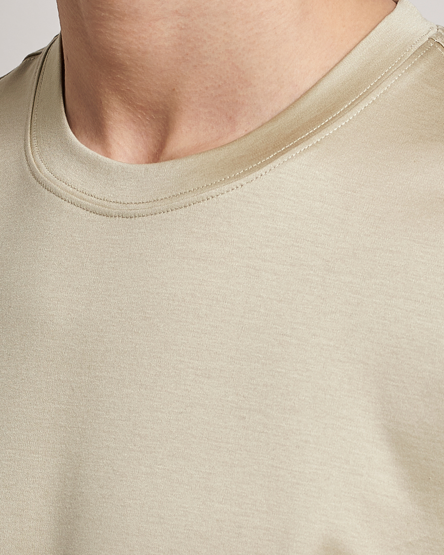 Uomini | T-shirt | Eton | Filo Di Scozia T-Shirt Light Brown