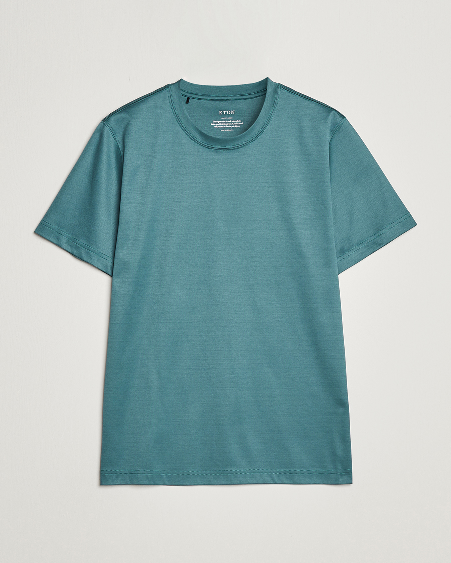 Uomini | T-shirt | Eton | Filo Di Scozia T-Shirt Green