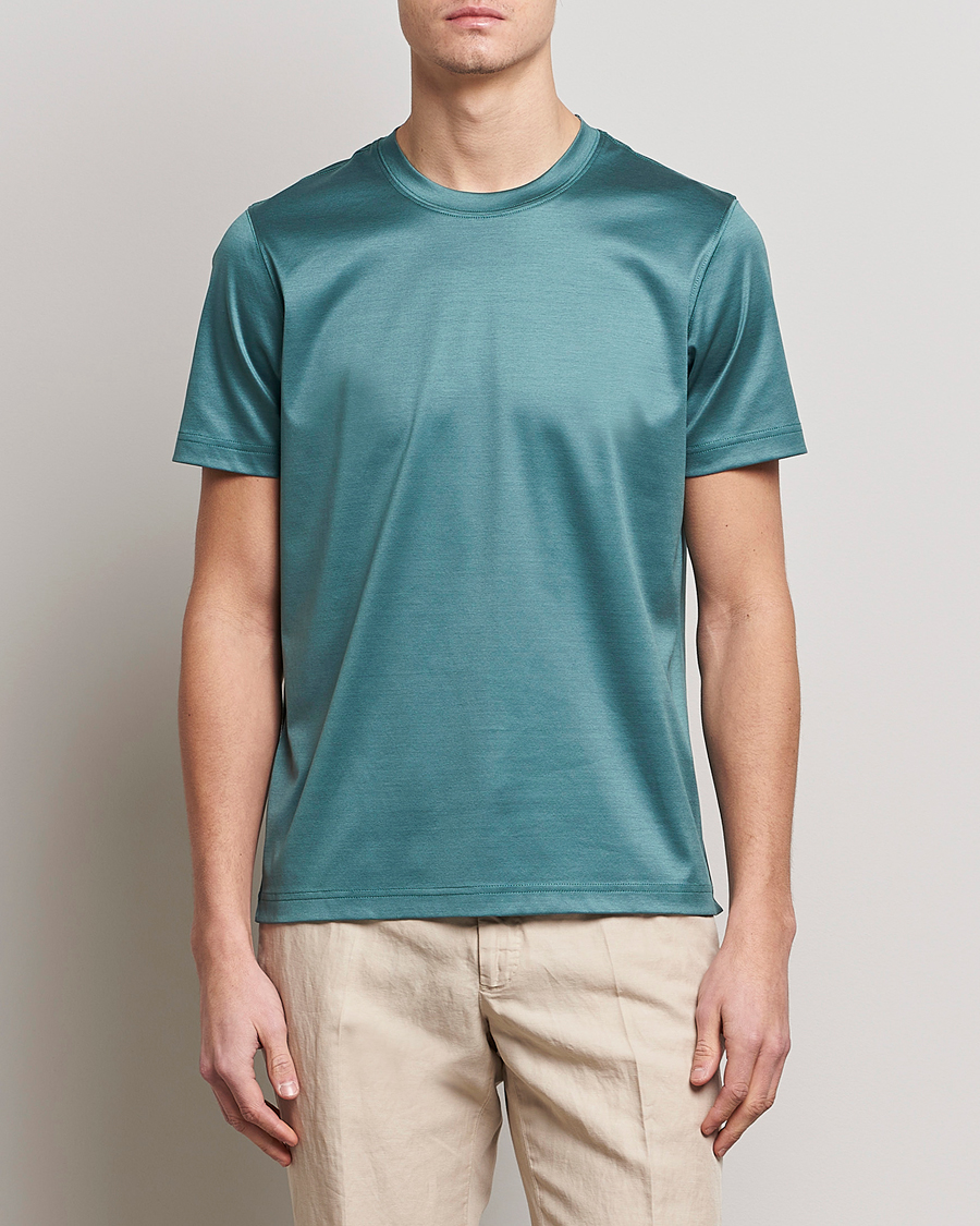 Uomini | T-shirt | Eton | Filo Di Scozia T-Shirt Green