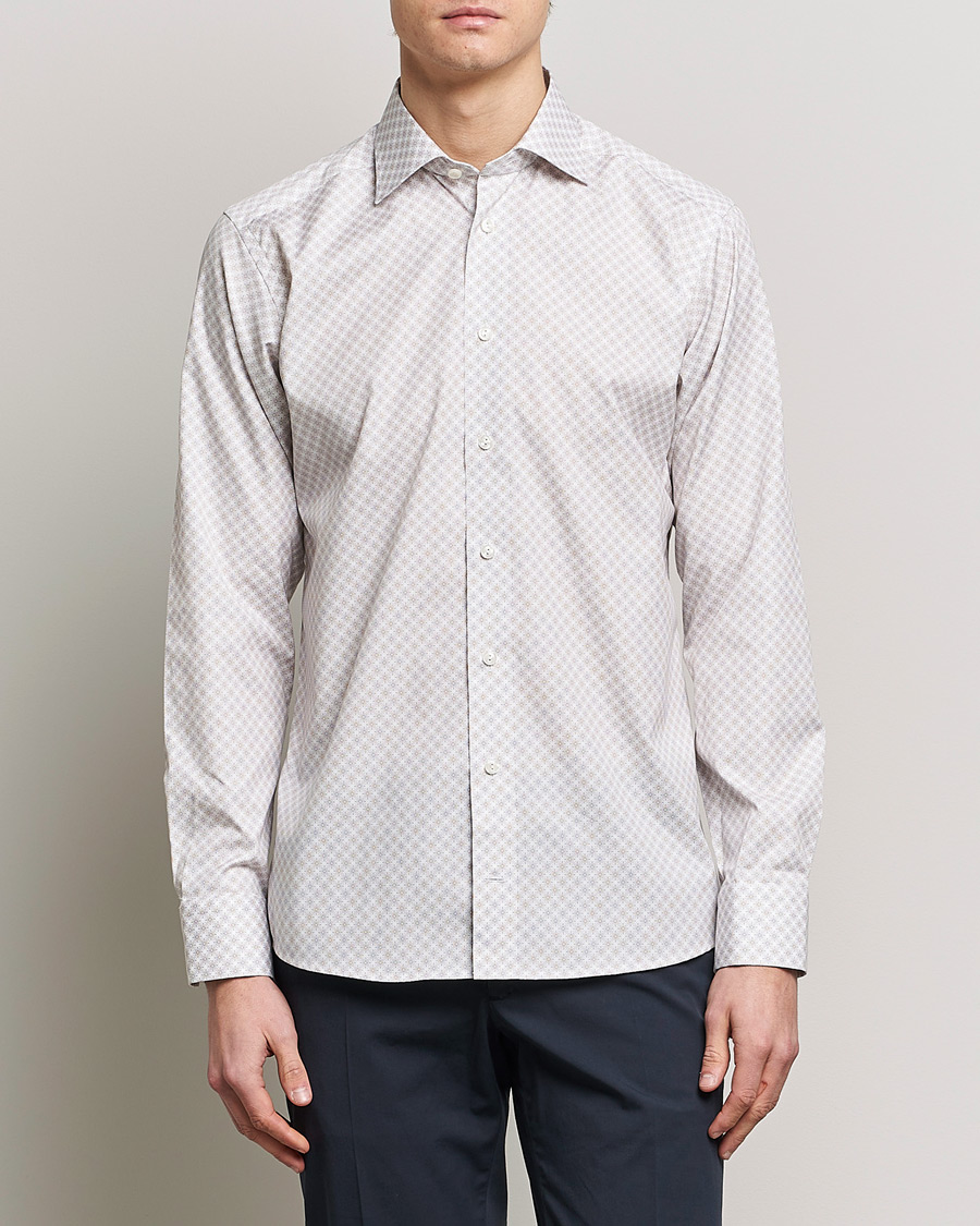 Uomini | Camicie | Eton | Signature Poplin Shirt Brown