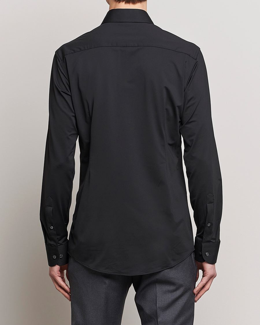 Uomini | Camicie | Eton | Slim Fit Four Way Stretch Shirt Black