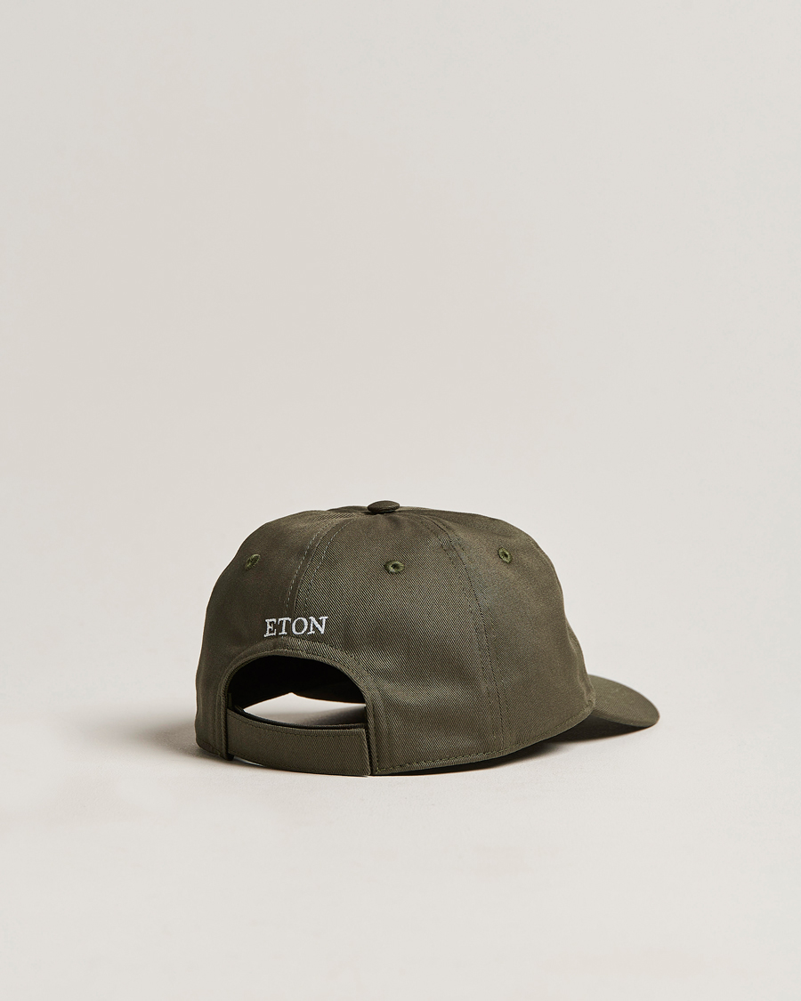 Uomini | Eton Cotton Baseball Cap Green | Eton | Cotton Baseball Cap Green