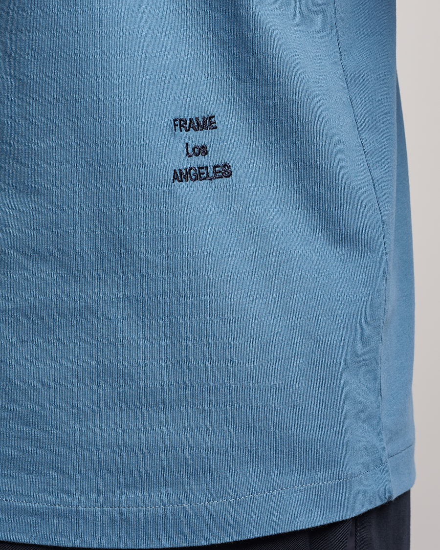 Uomini | T-shirt | FRAME | Logo T-Shirt Grey Blue
