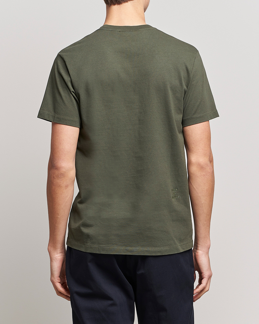Uomini | T-shirt | FRAME | Logo T-Shirt Olive Green