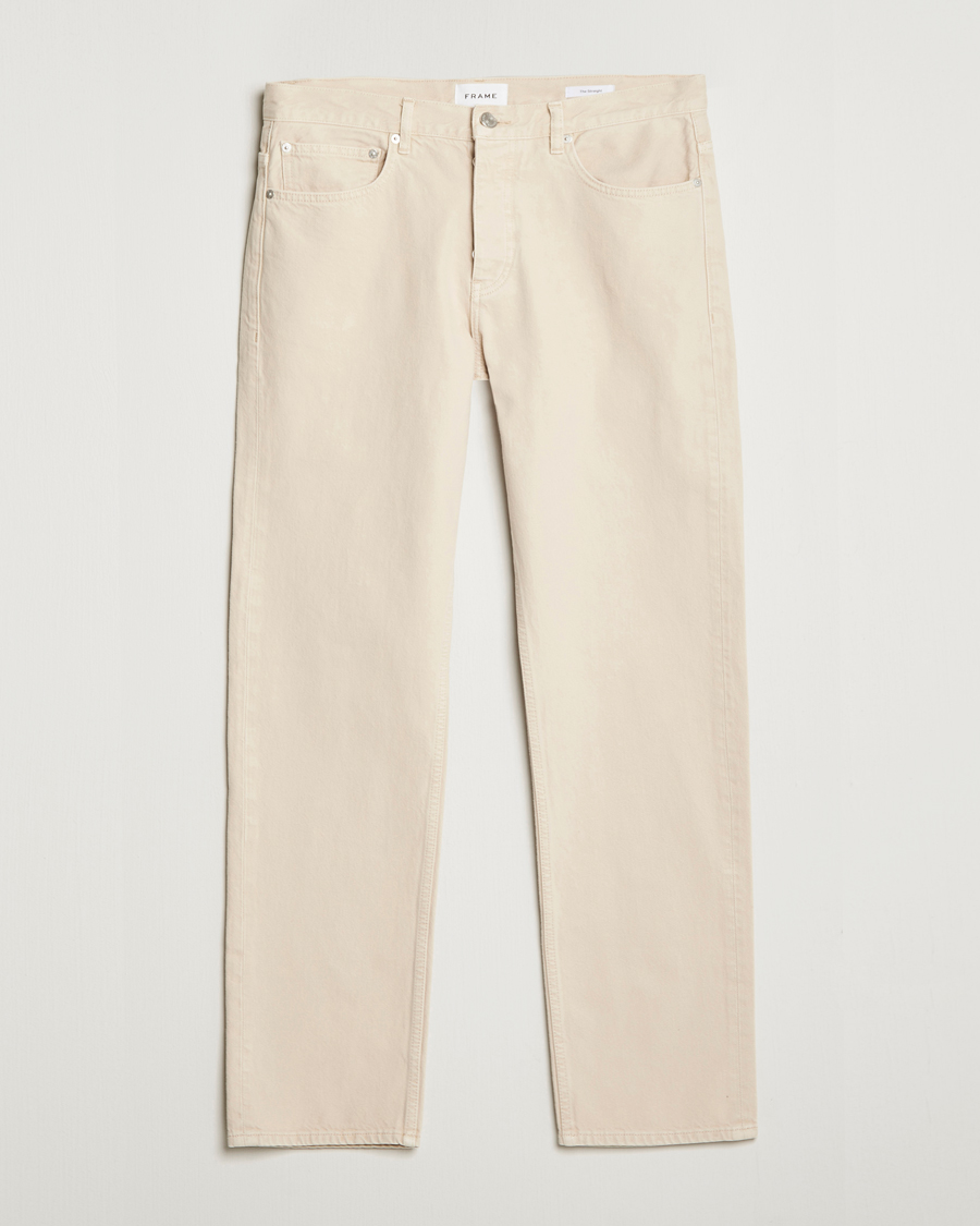 Uomini | Jeans | FRAME | The Straight Jean White Beige