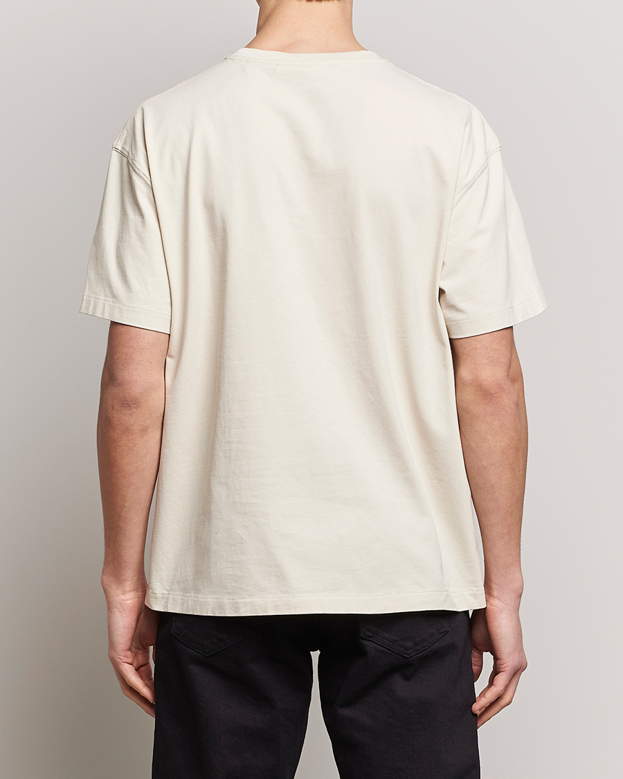 Uomini | T-shirt | FRAME | Logo Print T-Shirt White Beige