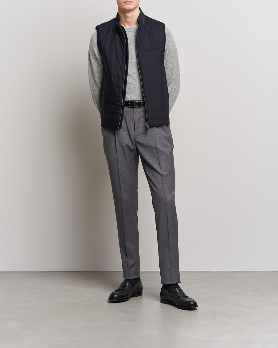 Uomini | Gilet | Canali | Impeccabile Padded Gilet Navy