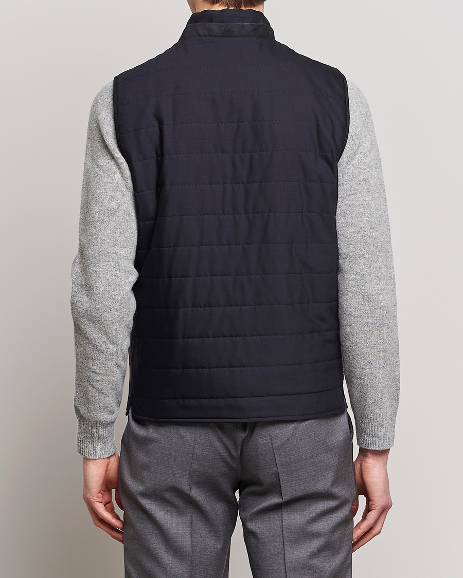 Uomini | Gilet | Canali | Impeccabile Padded Gilet Navy
