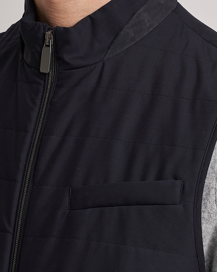 Uomini | Gilet | Canali | Impeccabile Padded Gilet Navy