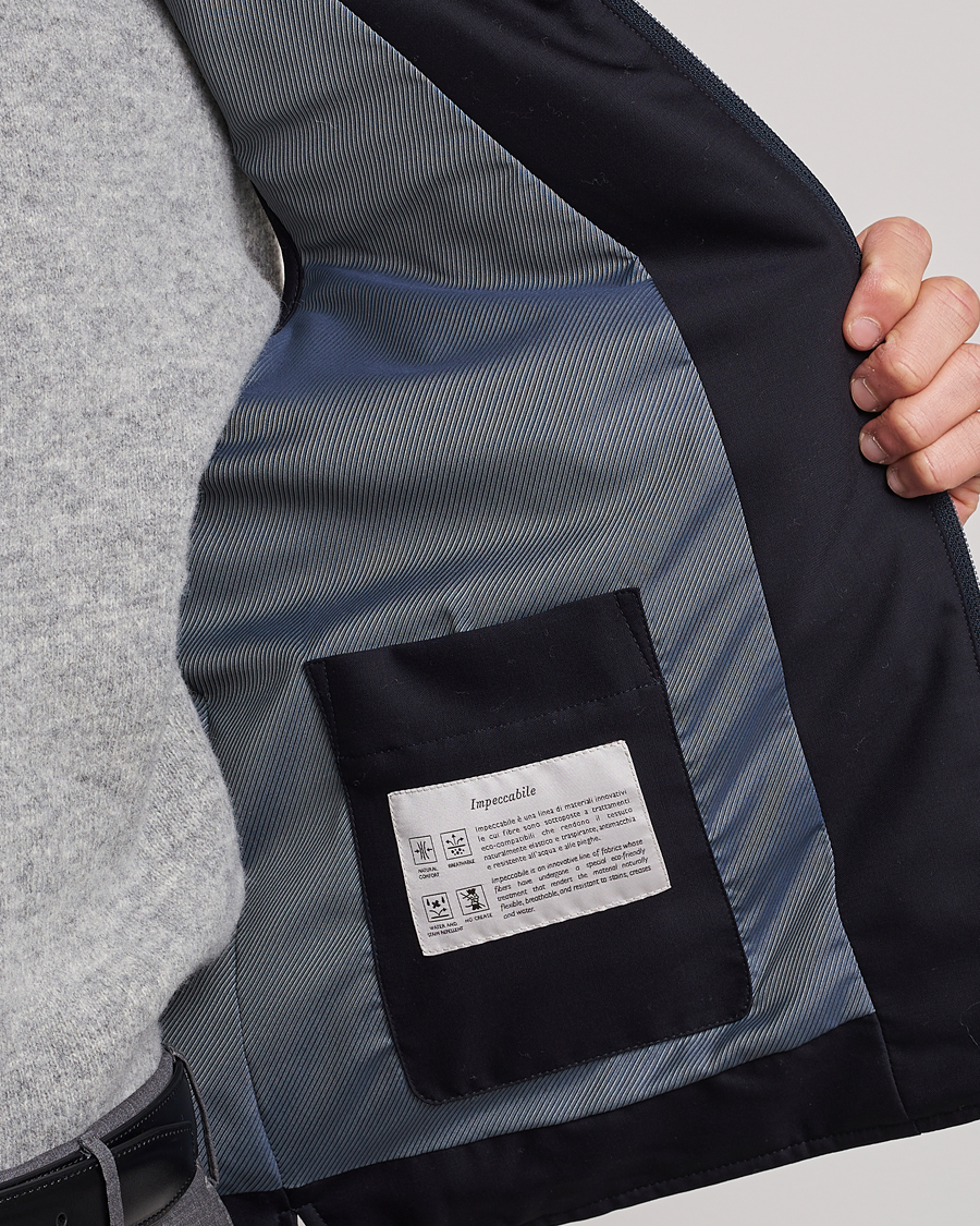 Uomini | Gilet | Canali | Impeccabile Padded Gilet Navy