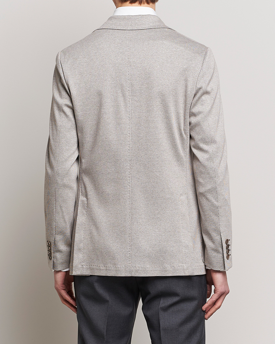 Uomini | Blazers | Canali | Houndstooth Jersey Blazer Beige