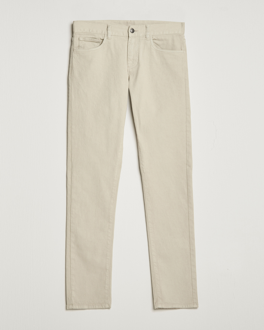 Uomini | Pantaloni | Canali | Slim Fit 5-Pocket Pants Beige